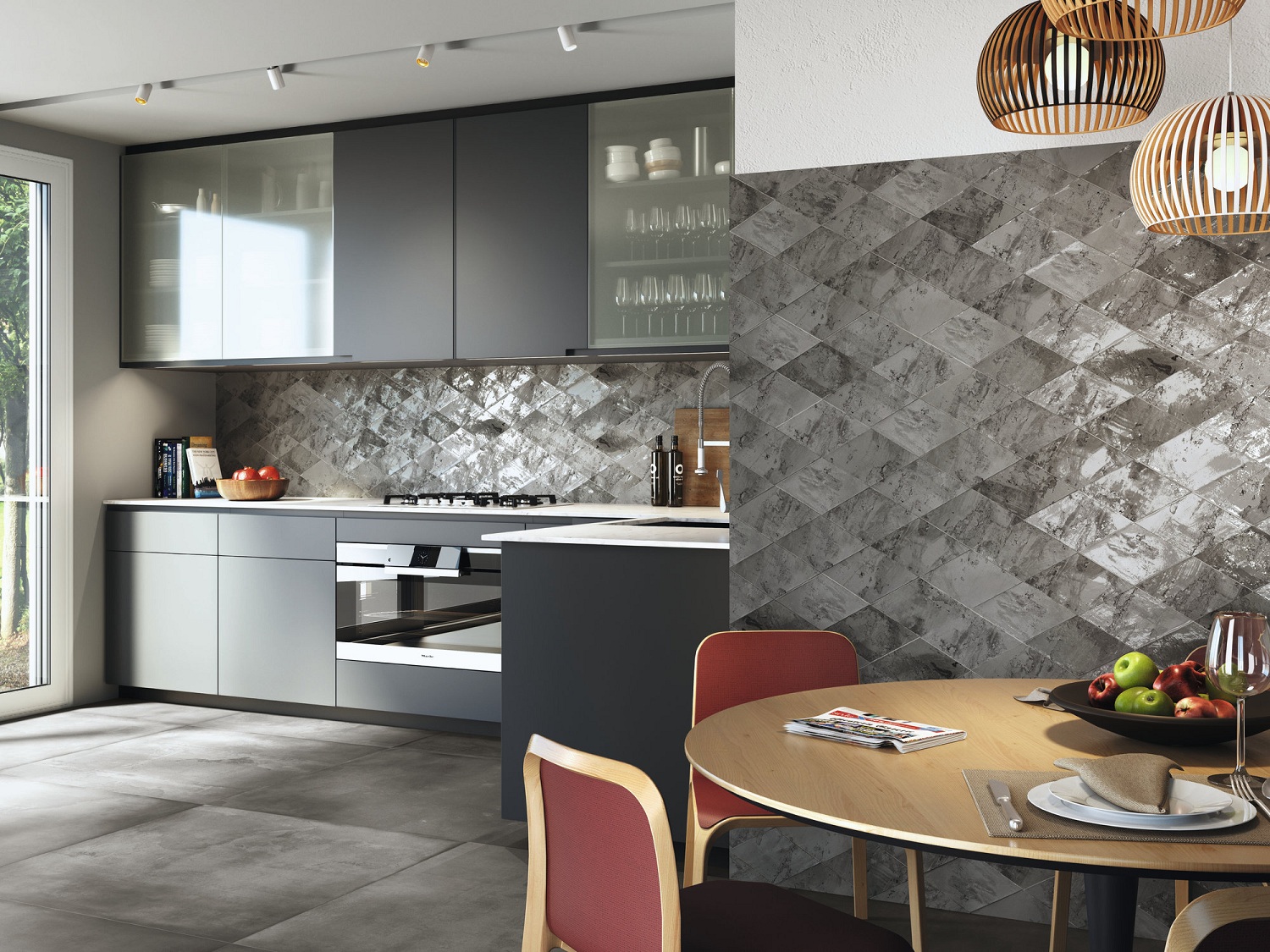 A034381  На стену Snap Rombo Cinder - фото 4