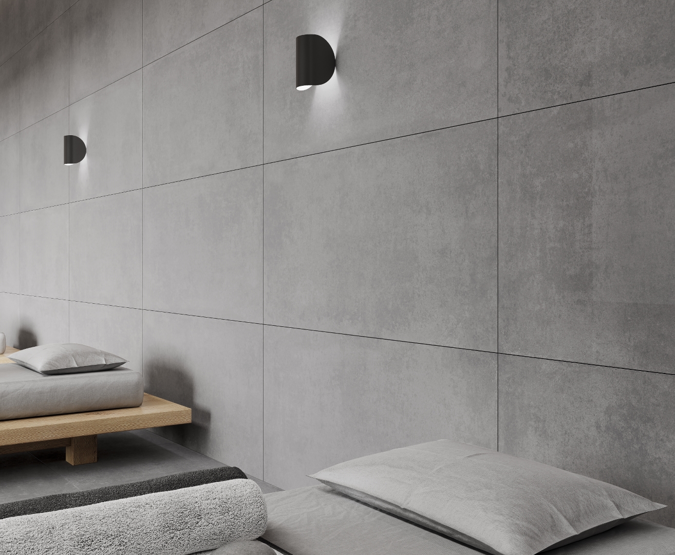 На пол Betonica Grey PRO Тёмно-серый матовый R12Soft 60х60 - фото 14