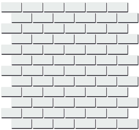 191/001 Декор Турнон Dec. Белый матовый мозаичный 32х30