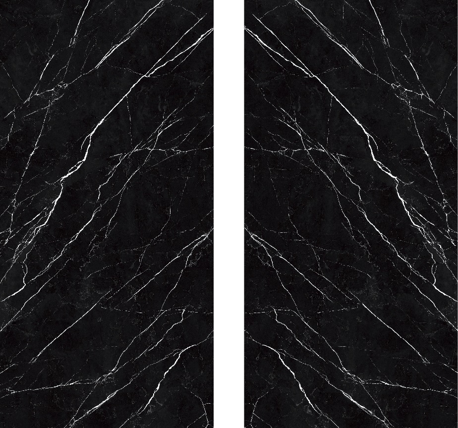 На пол Polished Black Marquina 1600х3200х12 - фото 2