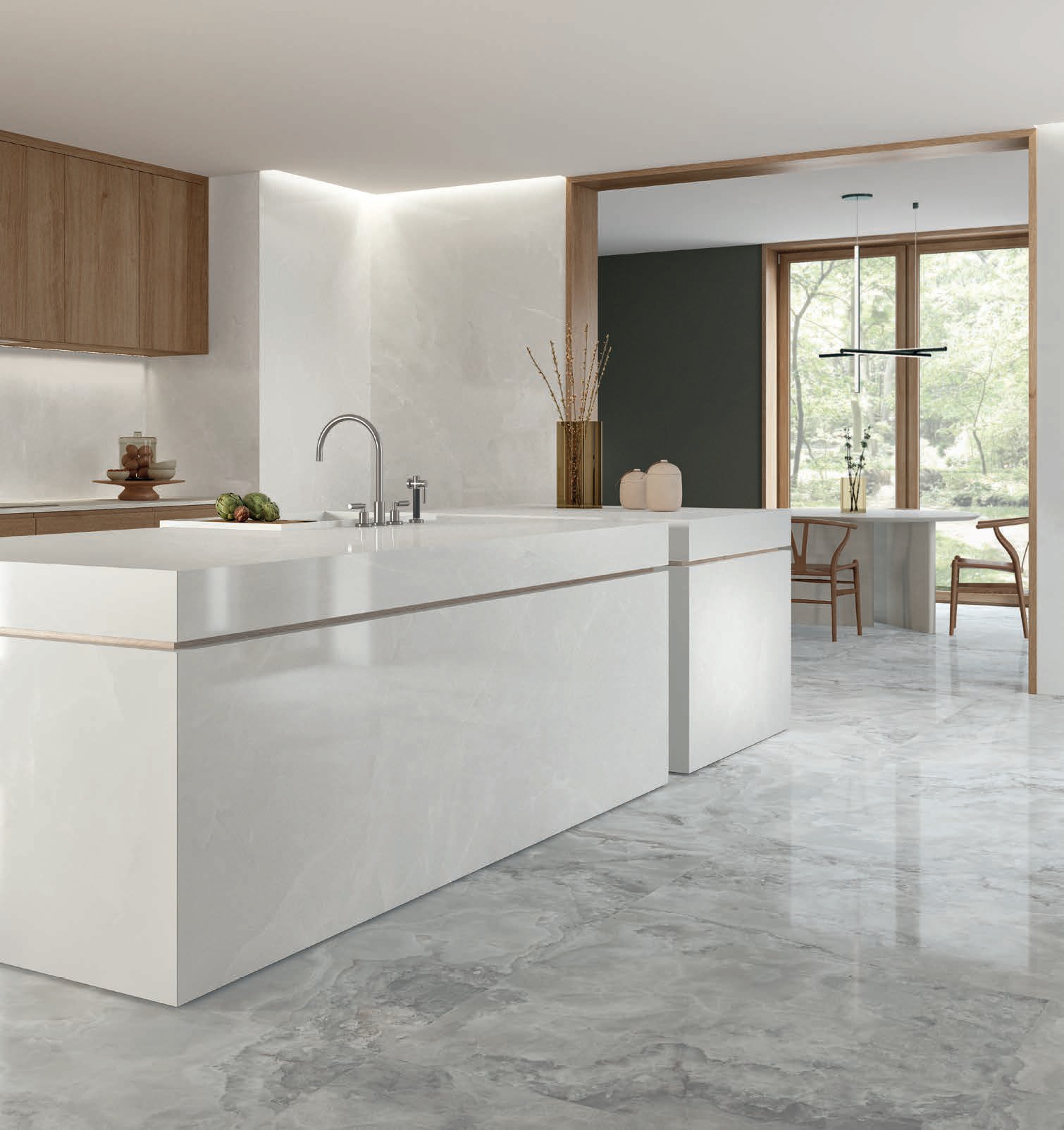 На пол Scarlet P.E. Soft Grey Pul. Rect 100x100 - фото 2