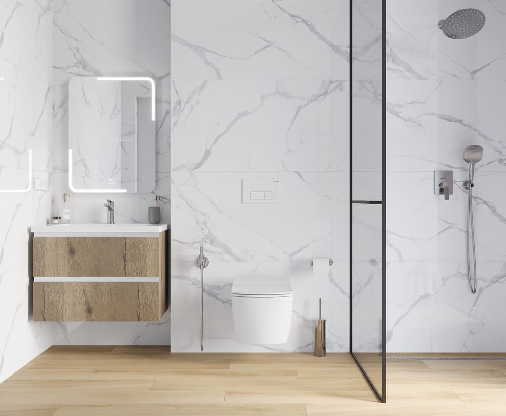 На пол Calacatta Splendid Silver Белый Полированный 60х120 - фото 5