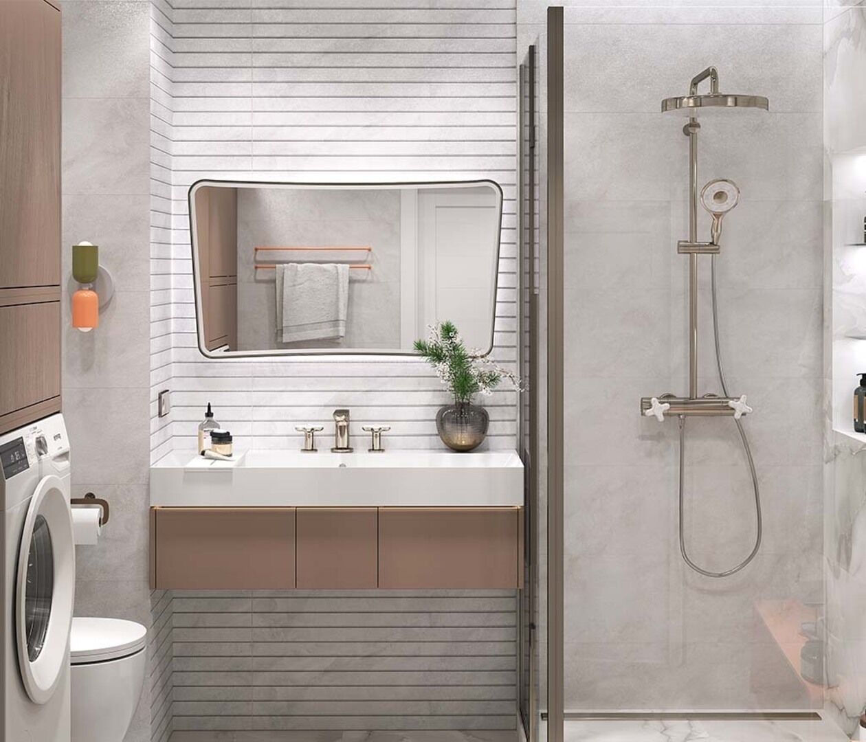 На стену Arina Linea Grey Sugar 30x90 - фото 5