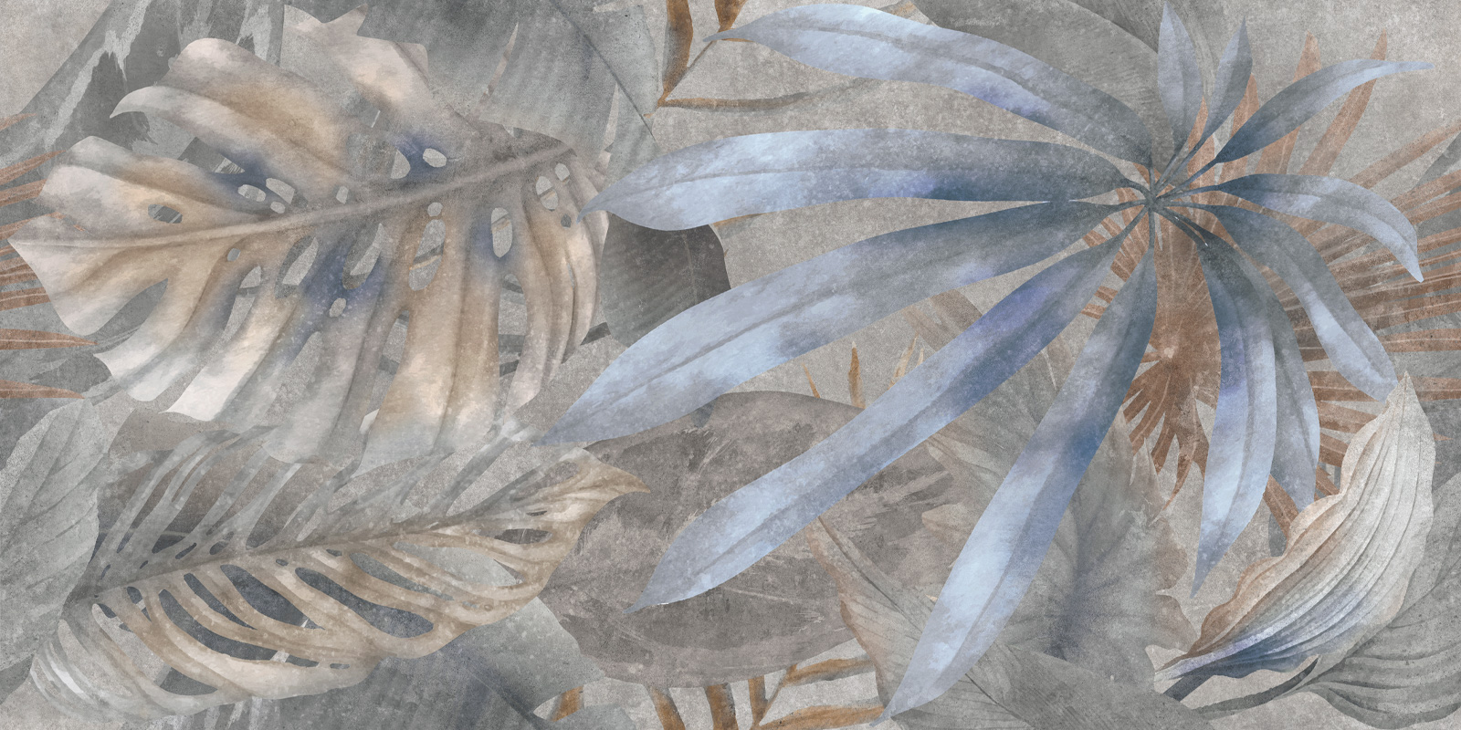 D120240G Декор Bahamas Floristry Dark матовый граниль 600x1200x9.5 - фото 3