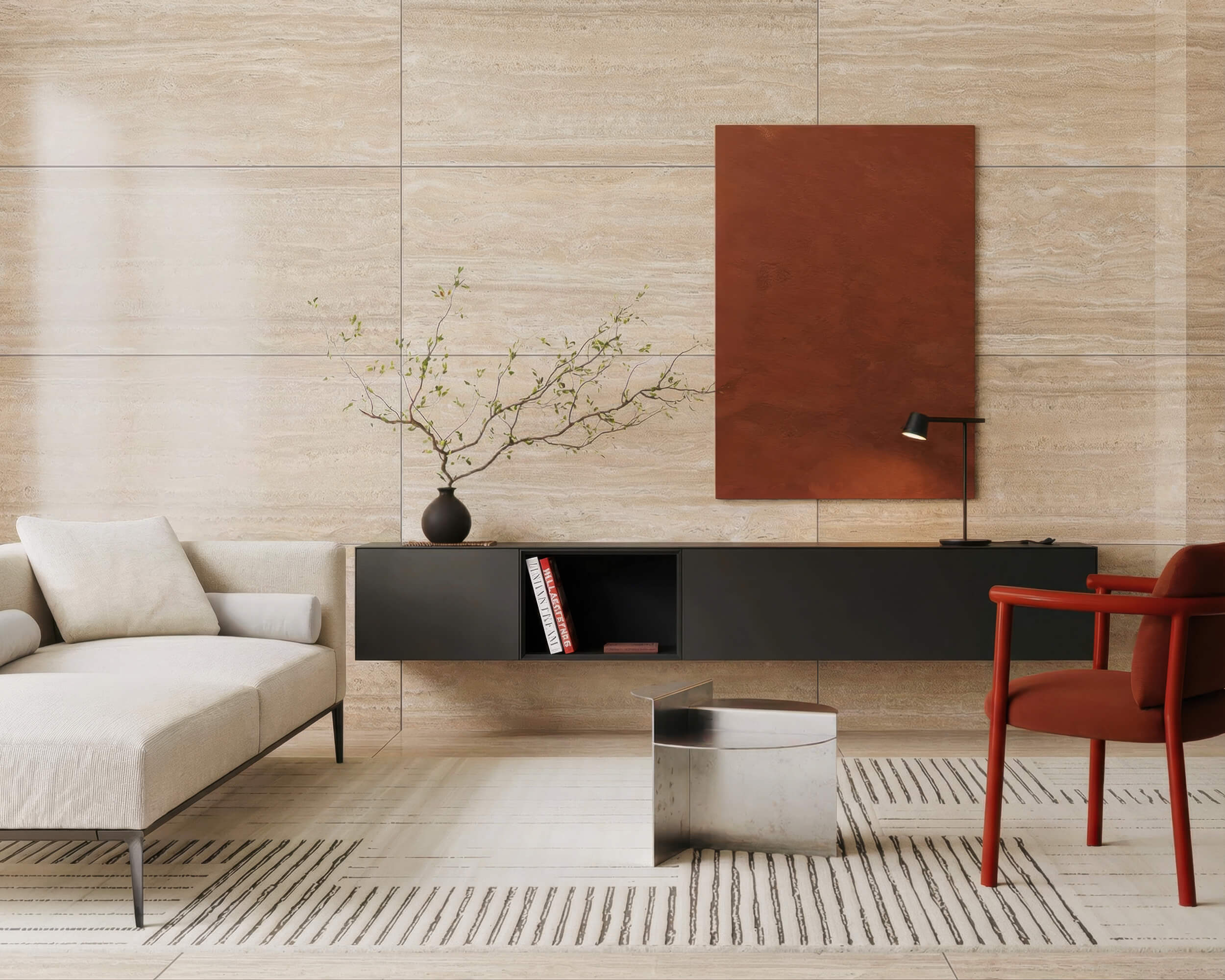 1183 На пол Stone Travertine Vein Royal Matt 120x60 - фото 127