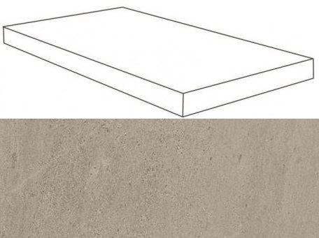 620070001096 Ступень Wise Silver Grey Scalino Angolare SX Lap 33x120