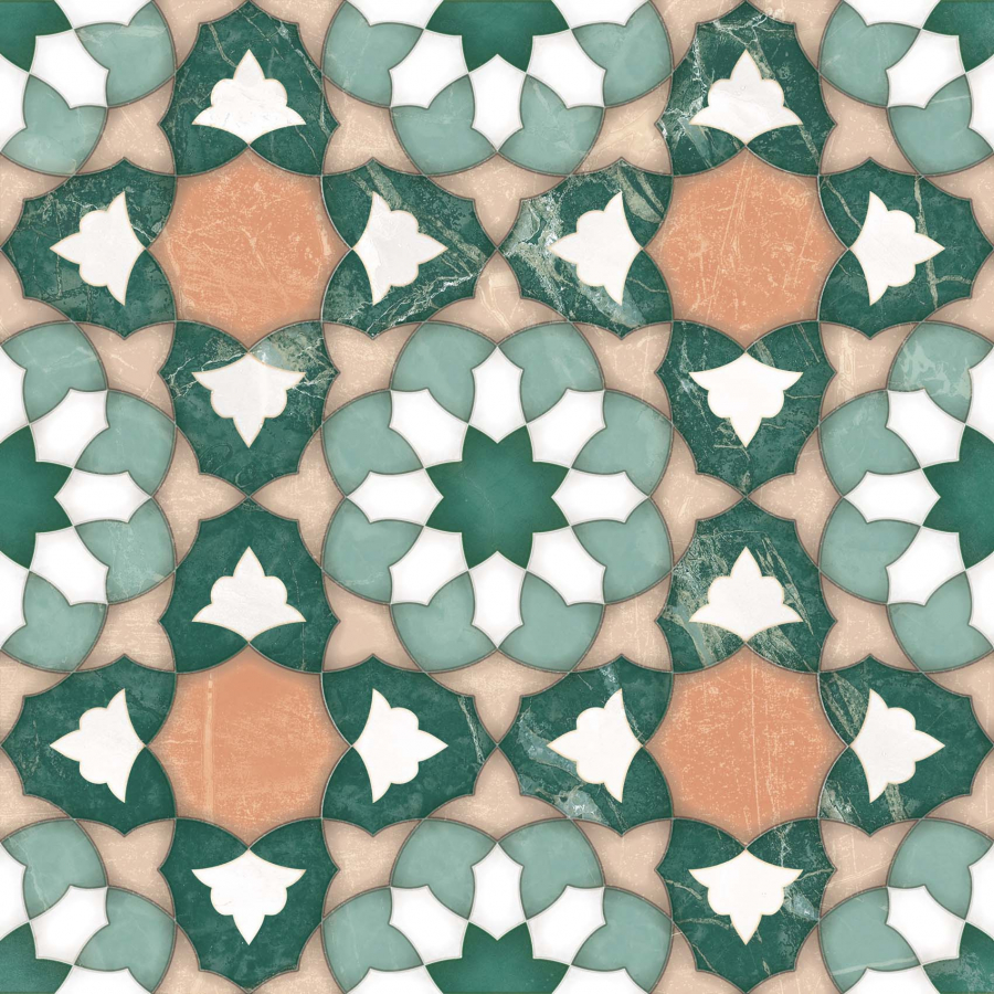 На пол Marrakech Zellige Kasbah 22.3x22.3 - фото 2
