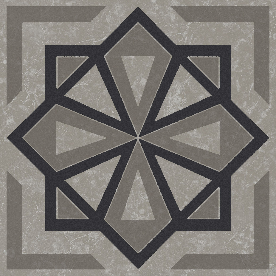 KMD3STA051GN Декор Касабланка Серый матовый 9.8x9.8x0.7