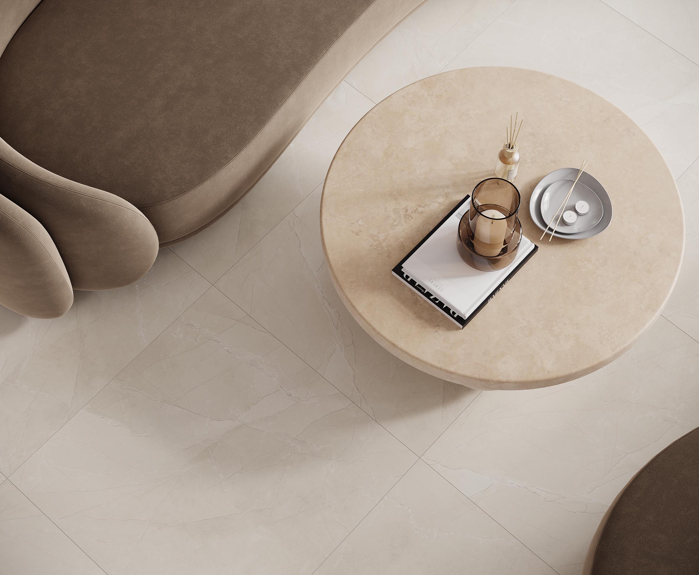 На пол Astilio Crema 80х80 Сатинированный - фото 9