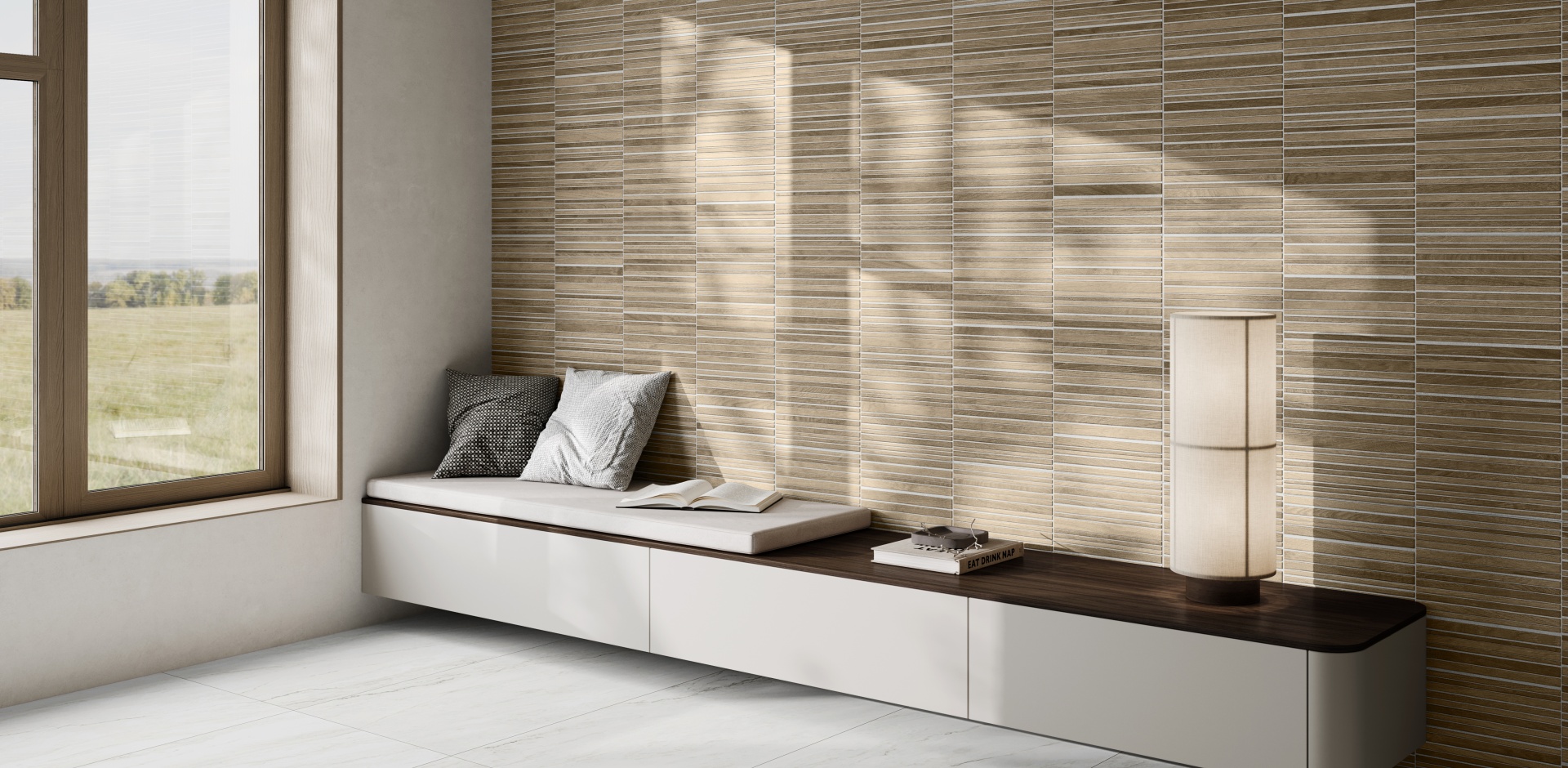 На стену Bari Slat Grey Matt 60x120 - фото 9