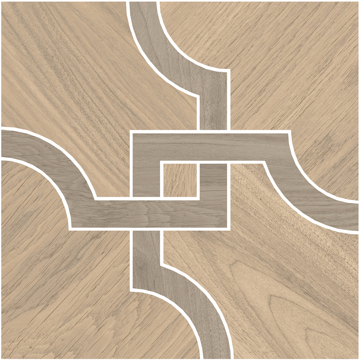 ID135 Декор Монтиони Наборный Матовый Натуральный 3 30x30