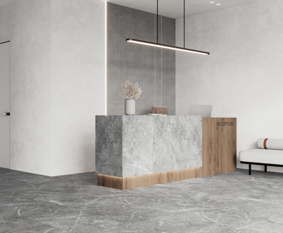 На пол Rocky Grey PRO Серый матовый R10GR STR 80х80 - фото 11