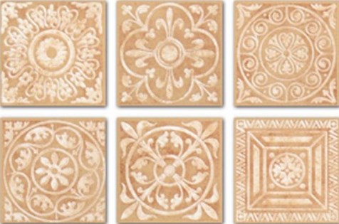 D1294/SG1550 Декоративная вставка Кедр/Сонет Карамель 4.7x4.7 - фото 7