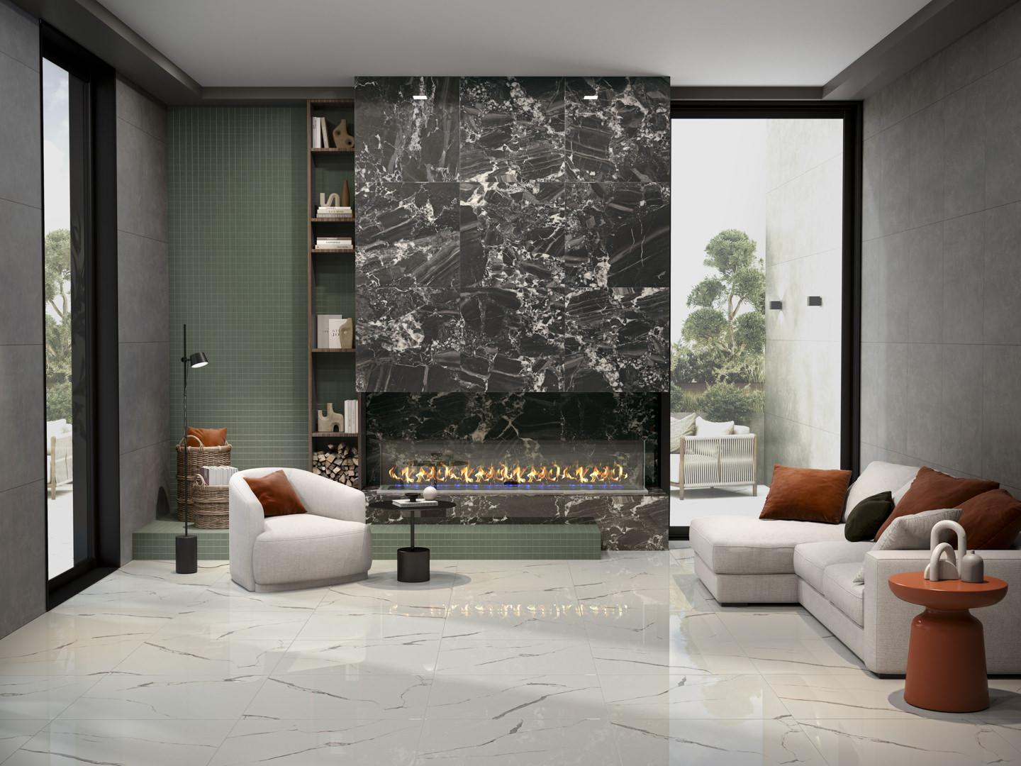 SG850890R На пол Риальто Серый тёмный матовый обрезной 80x80x0.9 - фото 17