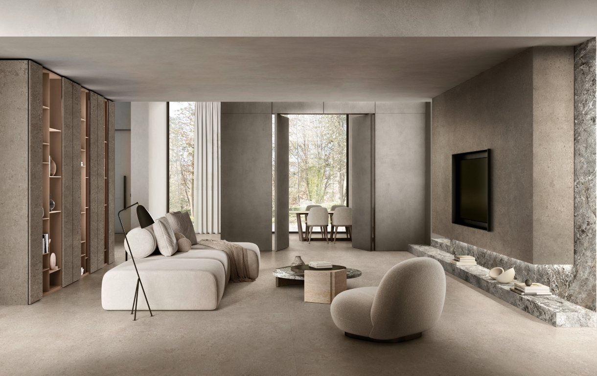 781136 На пол Authentic Luxe Pearl Travertine Matte 6mm 60x120 - фото 36