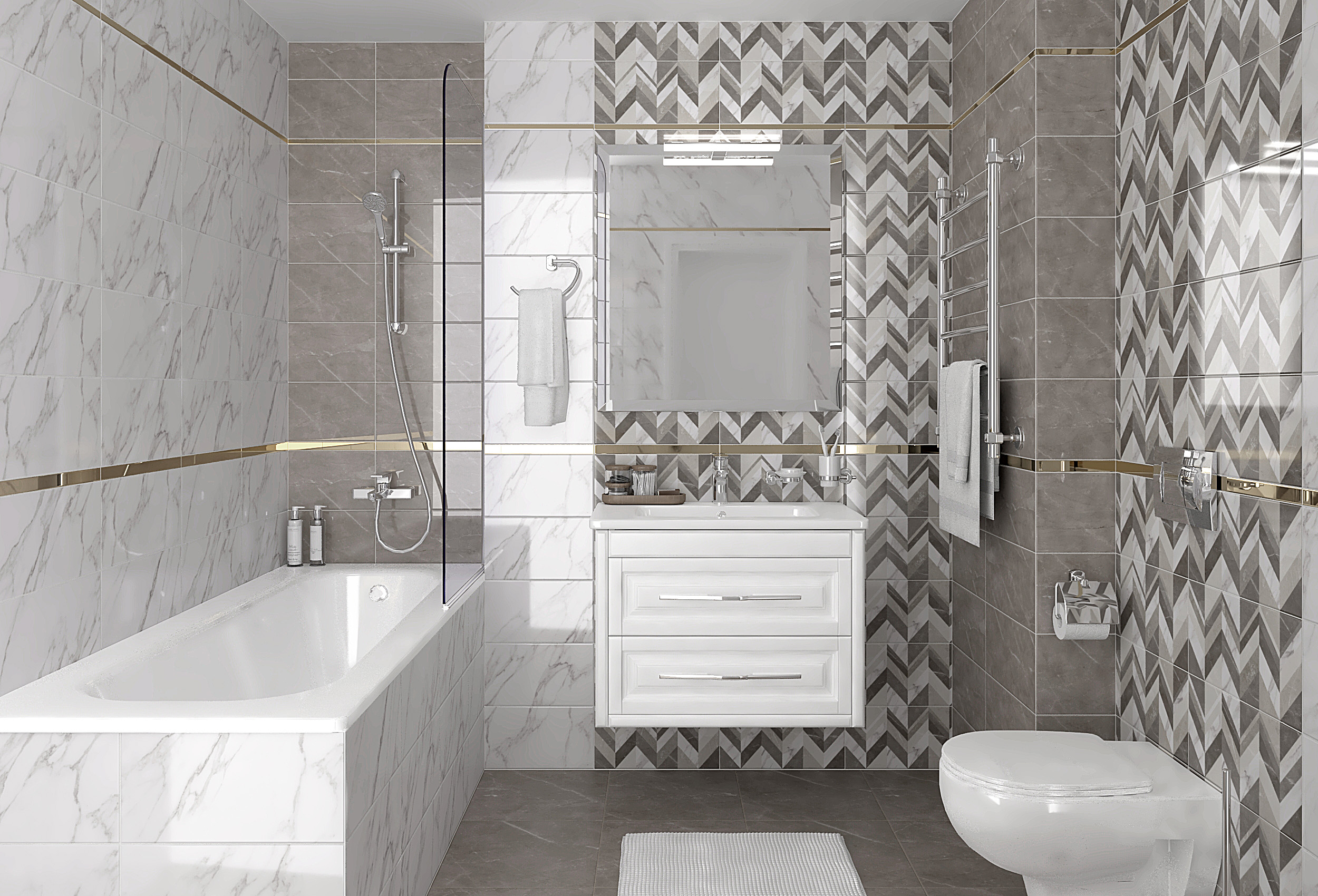 08-00-06-2681 На стену Venus Серый узор - фото 2