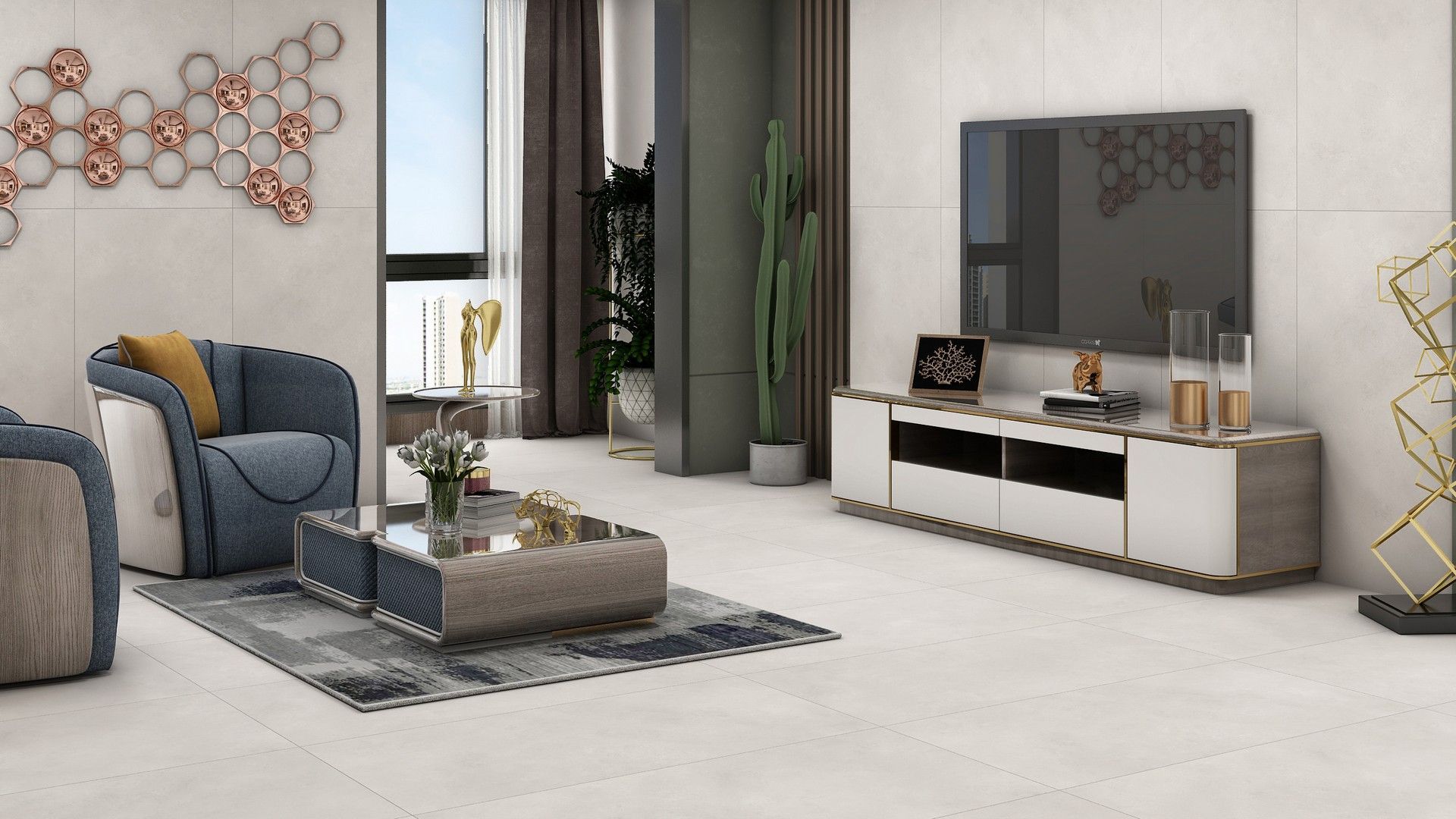 N12543 На пол Loft Concrete Grey Matt 60x120 - фото 13