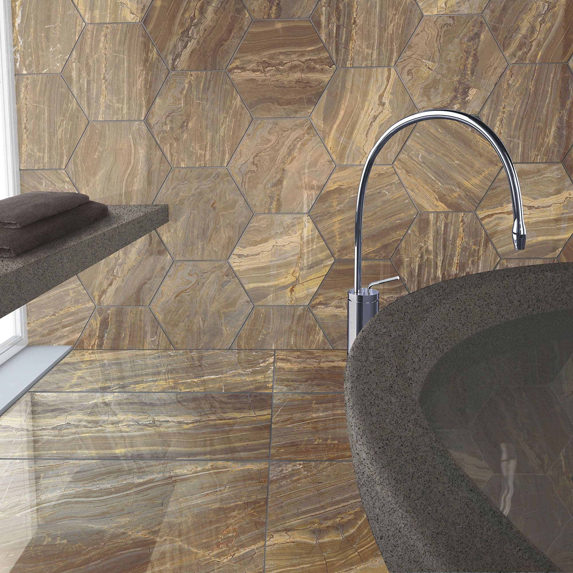 На пол Marmoker Lucido Bardiglio Imperiale 59x59 - фото 12