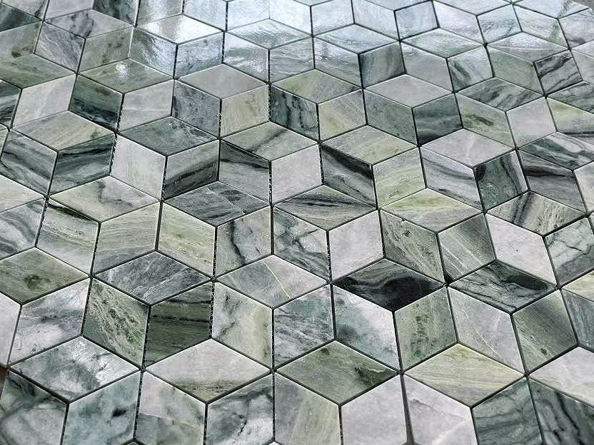 На пол Pietrine Onice Verde oliva POL diamond 96x55x7 - фото 2