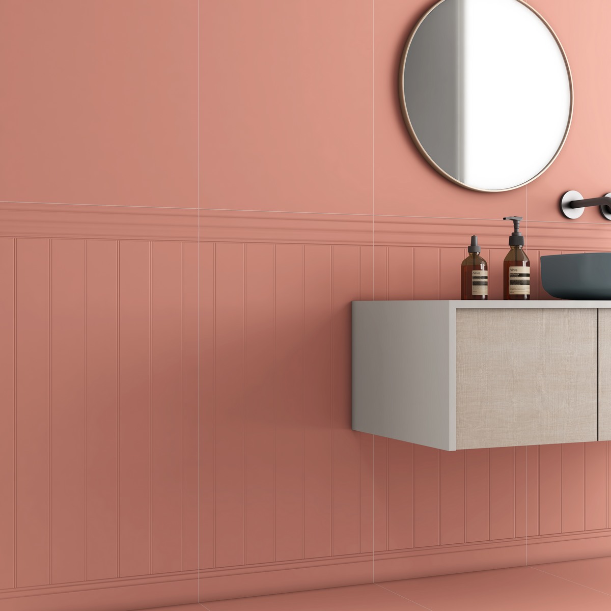 N90057 На стену Rare & Unique Leaf Wainscot Matt 60x120 - фото 5