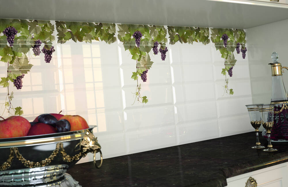 На стену Tempranillo Crema Brillo Bisel 10x30 - фото 2