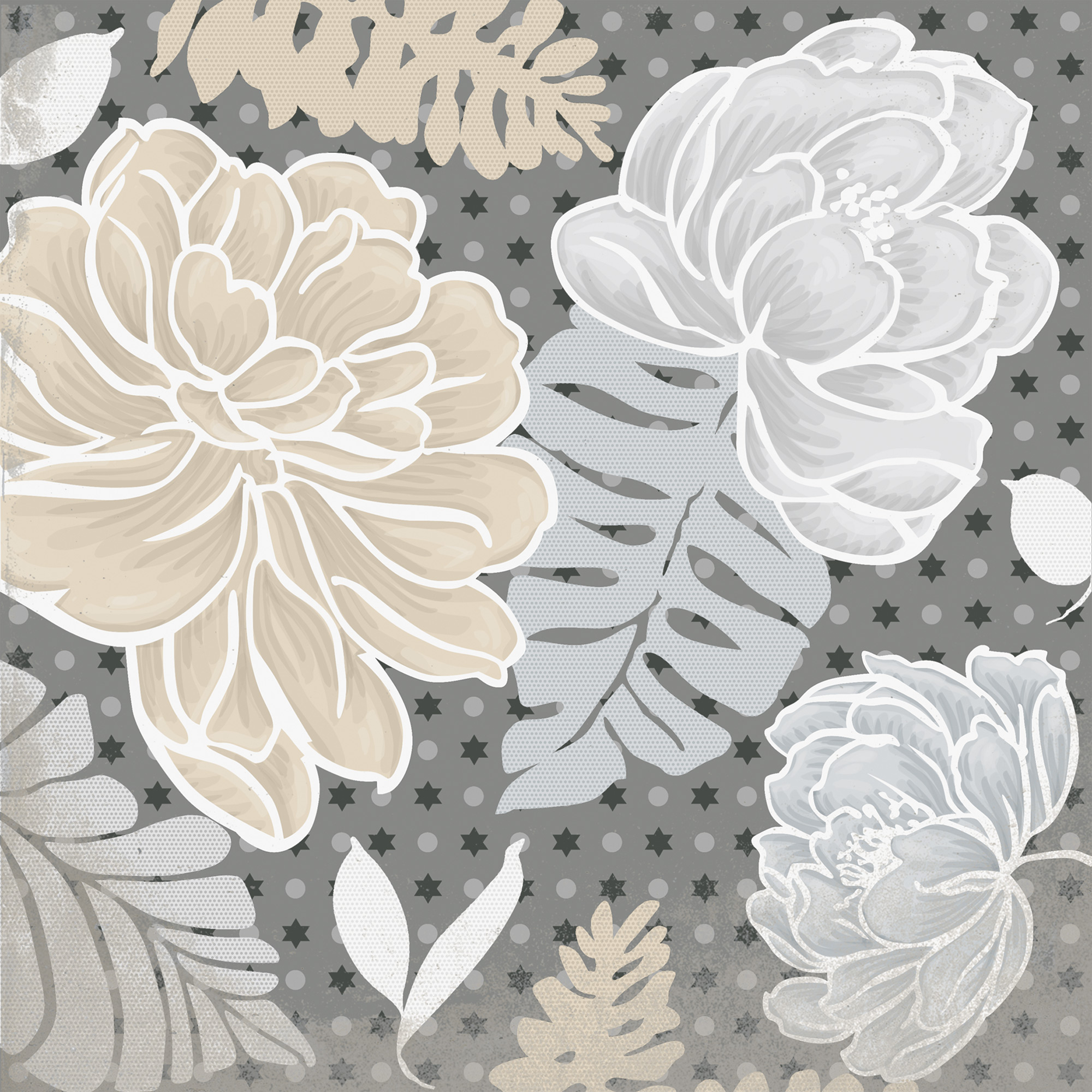 Декор Vodevil Flore Gris - фото 16