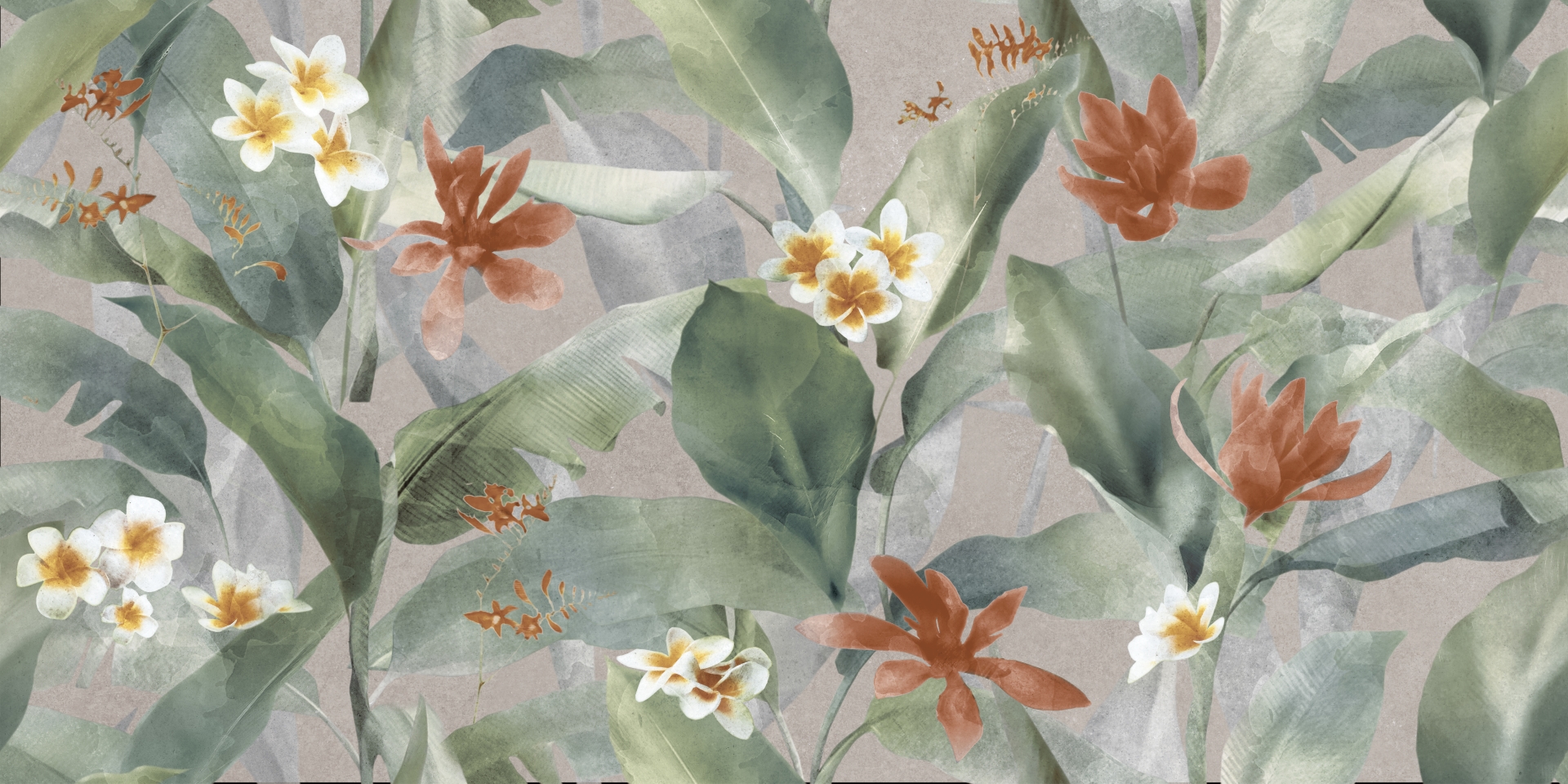 17646 На стену Floresta Джунгли многоцветный ректификат 60x120 - фото 3