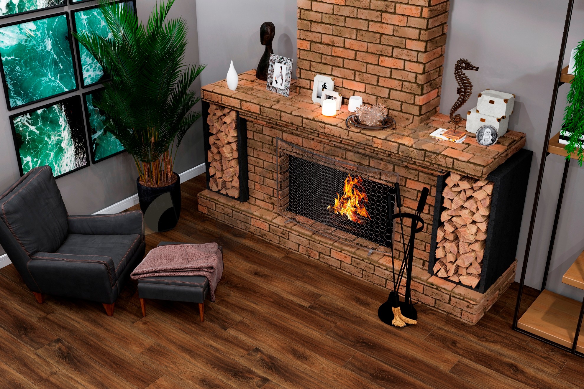 GRS 11-14S На пол Ajanta Hazel орех - фото 10