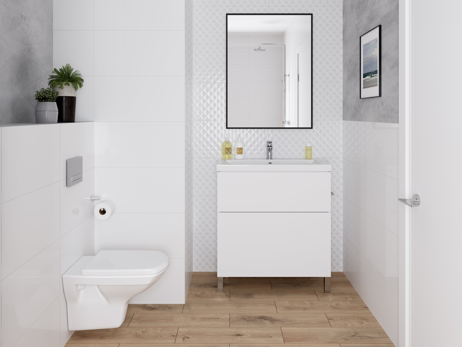 DEL051D-60 На стену Deco Белая - фото 6