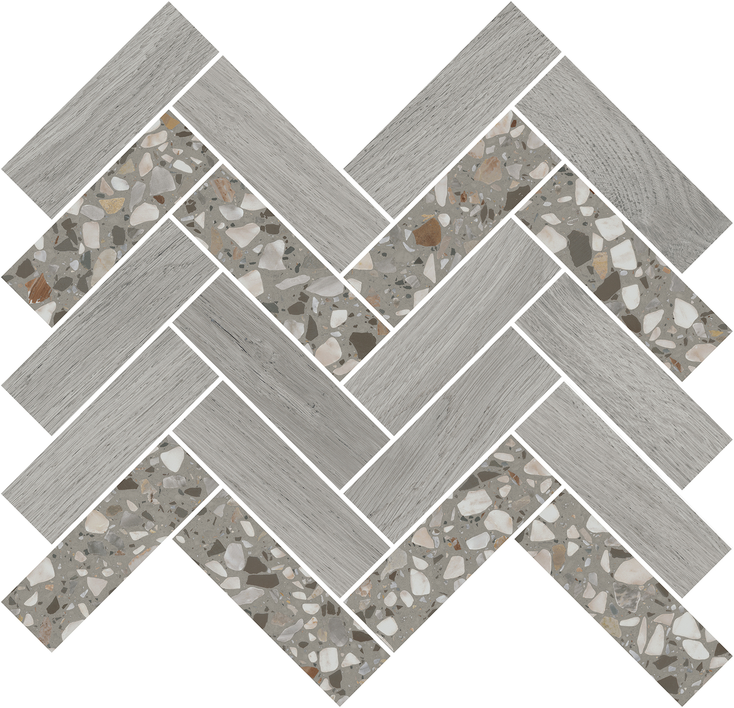 T042/SG5267 На пол Монтиони Мозаичный Серый 34х35.5 - фото 3