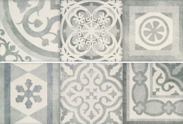 912087 Декор 9512 Gris Composition Retro II