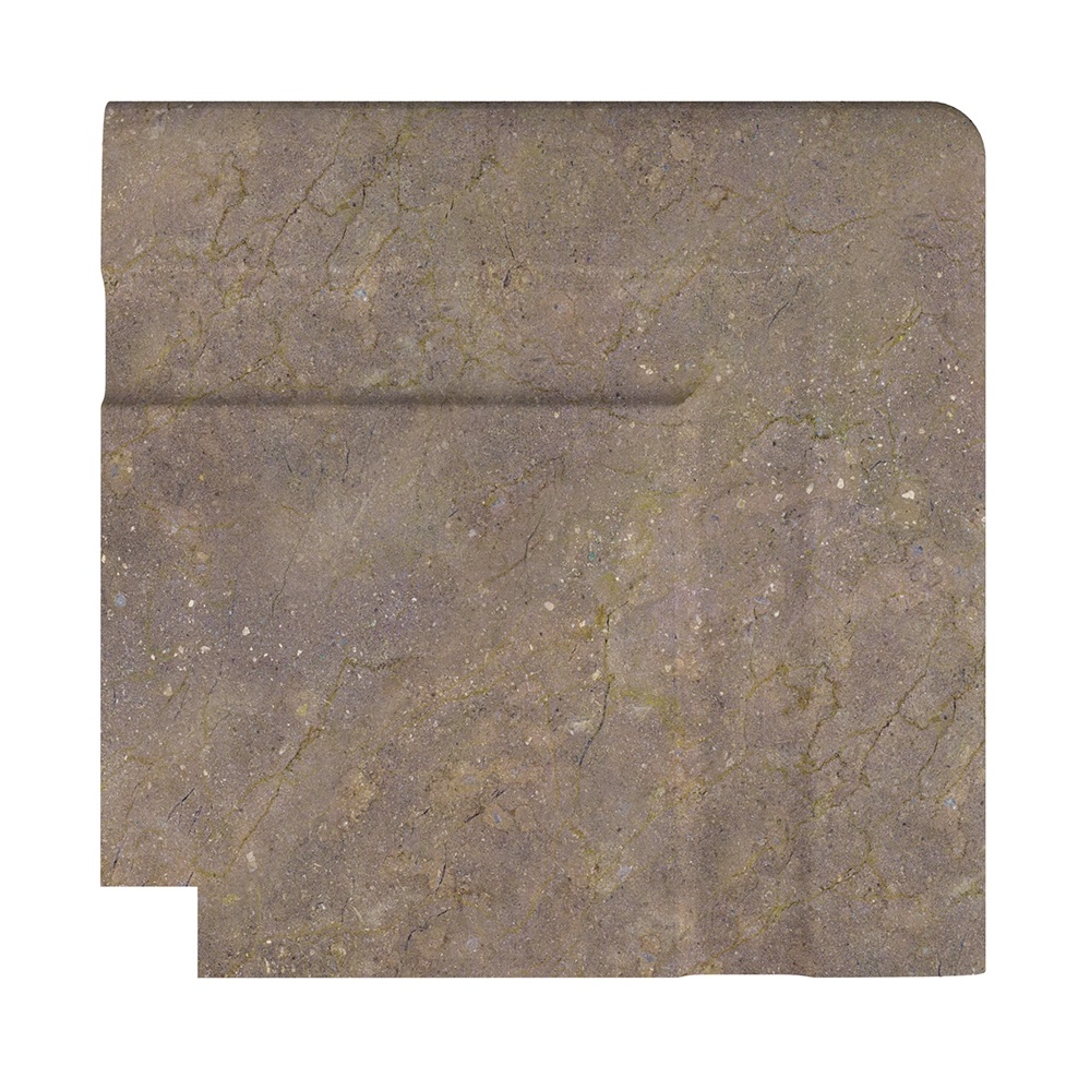 Бордюр Terrace Antislips Natural Series Угол фарфорового поручня наружный Natural Mocha 25x25