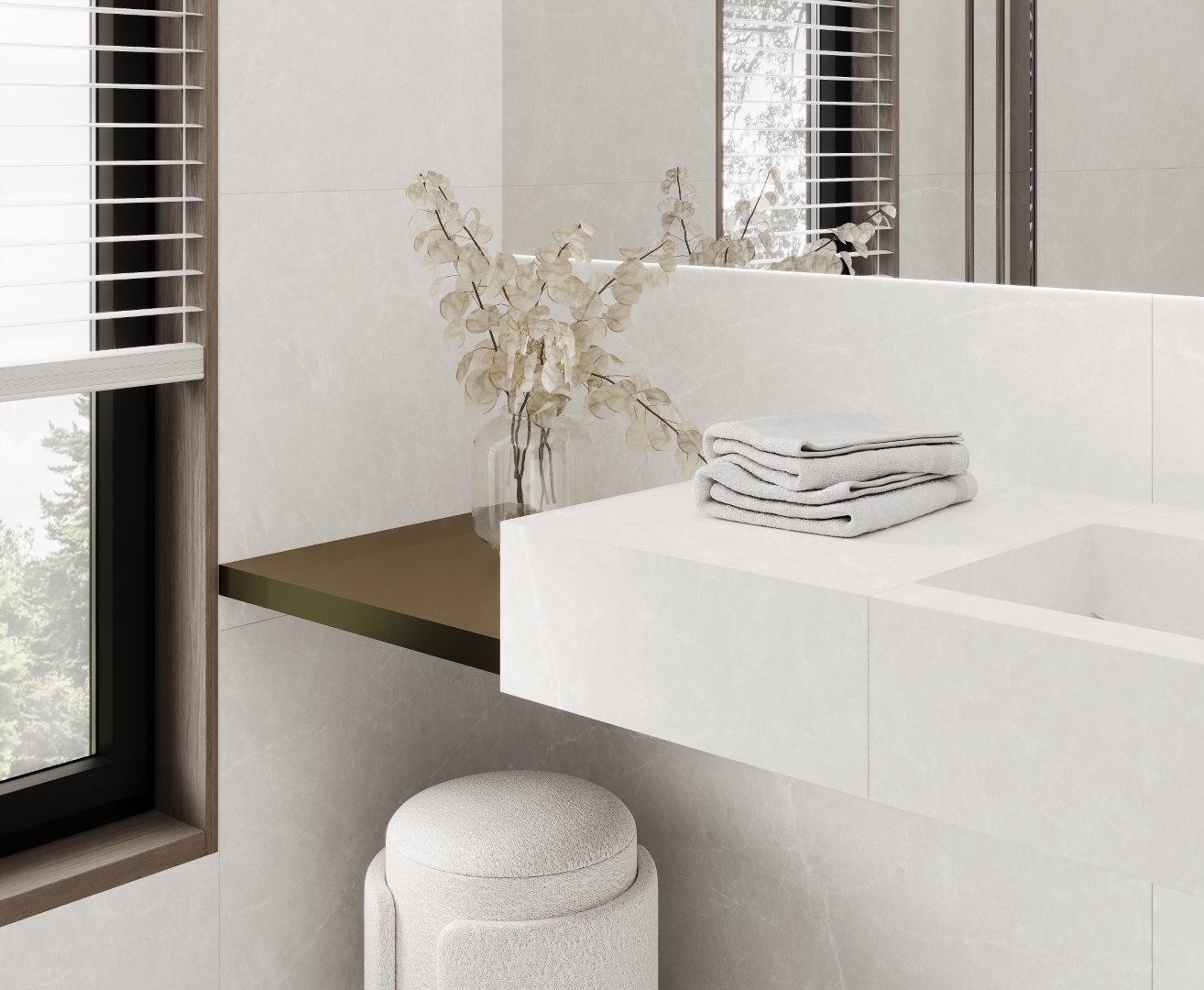 На пол Soft Cloud Bianco Светло-серый матовый 60х60 - фото 4