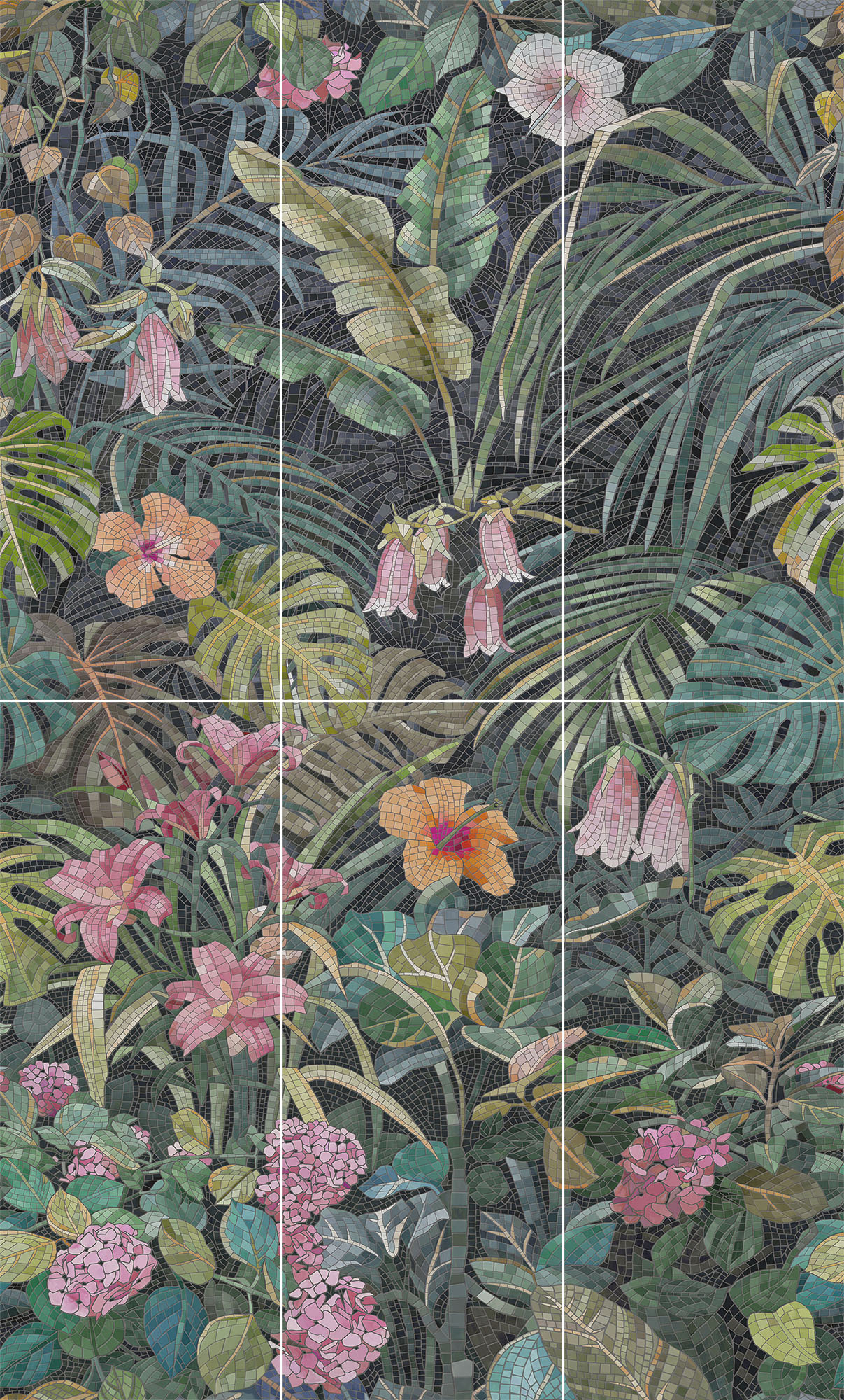 VT/A251/6x/7000 Панно Альвао Глянцевое (Компл. из 6ти шт.)