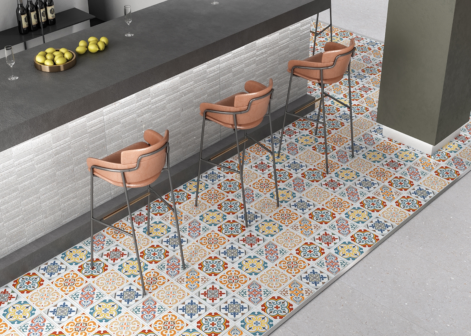 На пол Brush Scs Grey 19.8х19.8 - фото 7