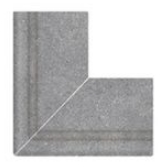 Бордюр Terrace Antislips Natural Series Наружный угол 90 Cement Grey Handle 30x30