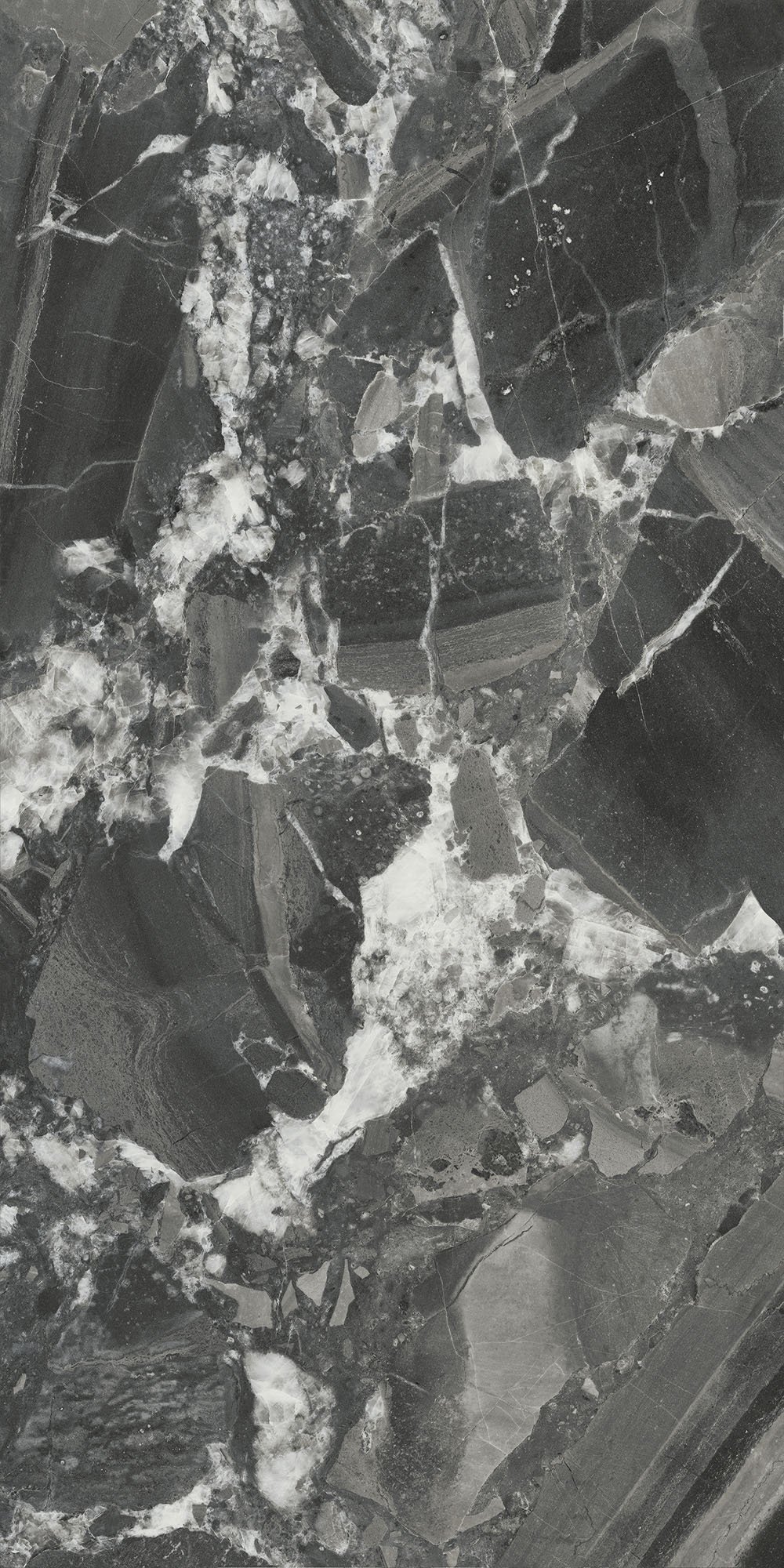 48007R На стену Риальто Чёрный глянцевый обрезной 40x80x1 - фото 3