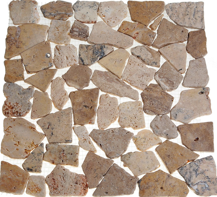 052374 MS7030 На пол Каменная Мрамор розовый квадратный 32x32