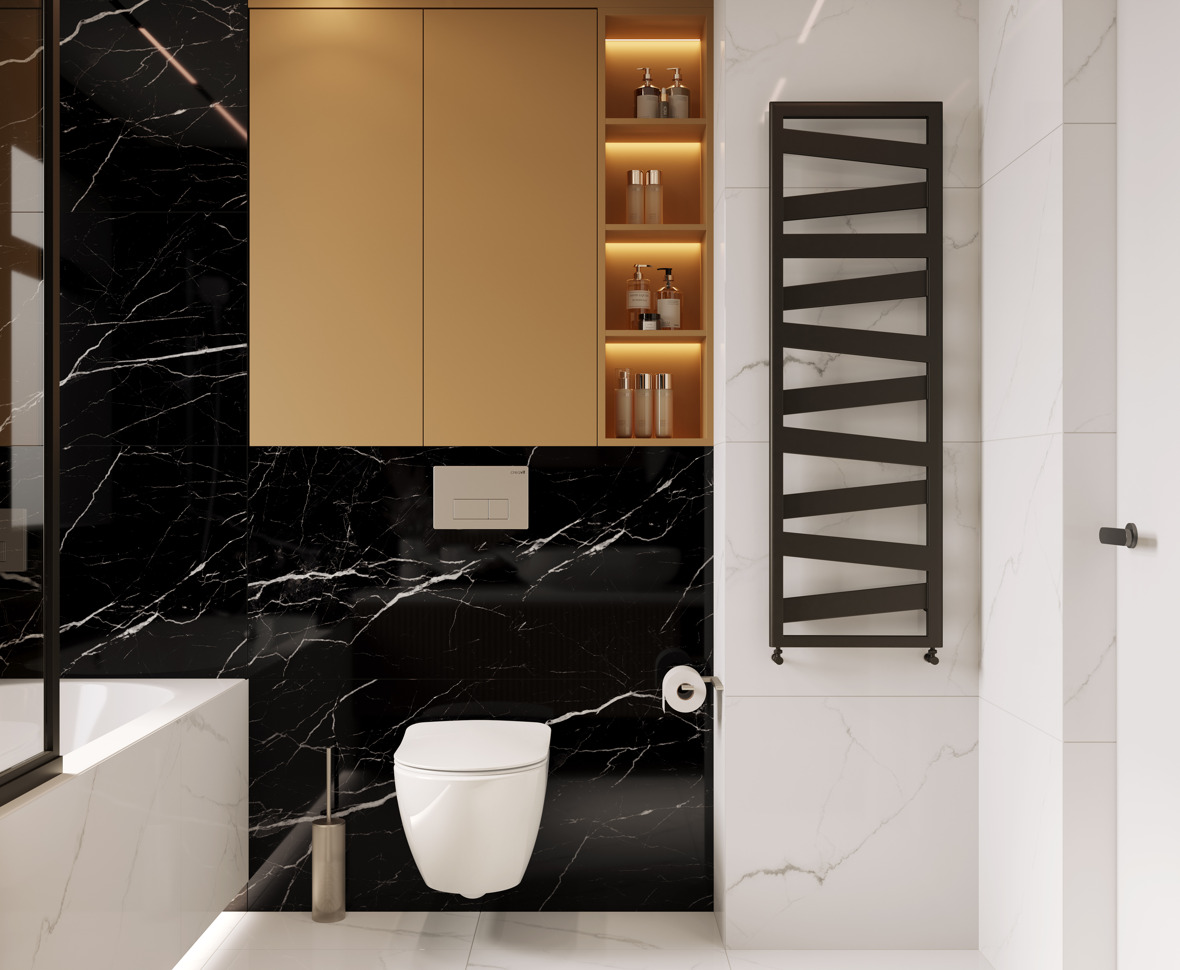 На пол Flash Black Чёрный 60x120 - фото 3