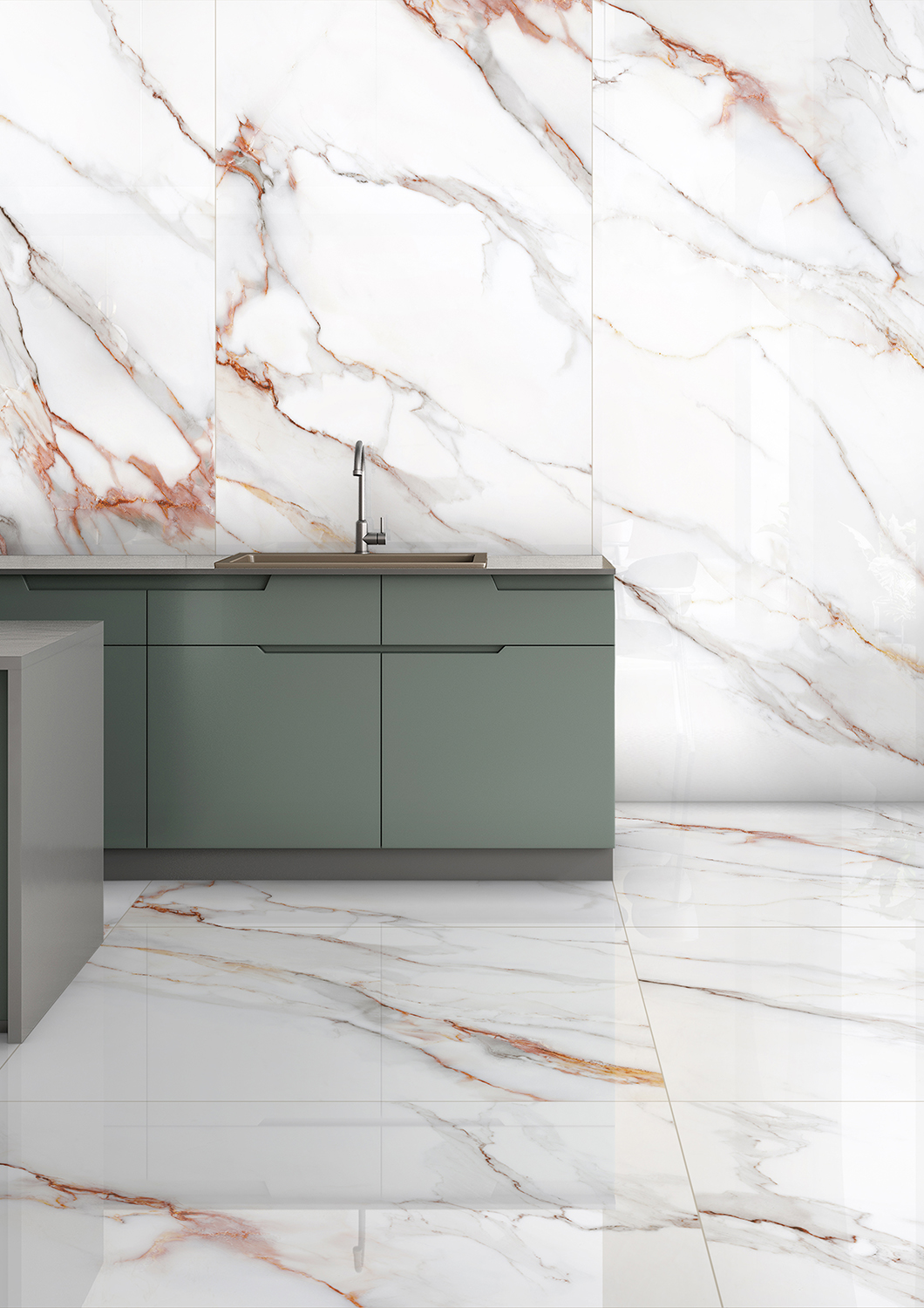 На пол Polished Metalyn Beige Elegance 120х120 - фото 10