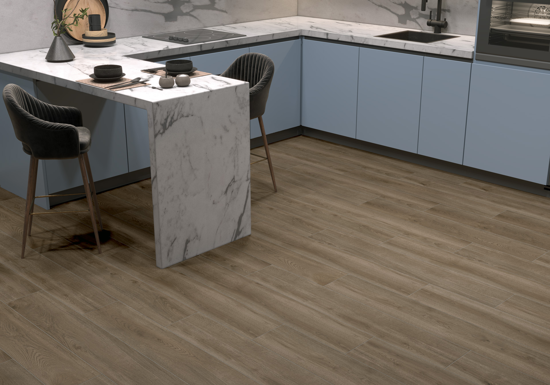 GP20120NAT08 На пол Naturalwood Wenge матовый 200x1200x9 - фото 24