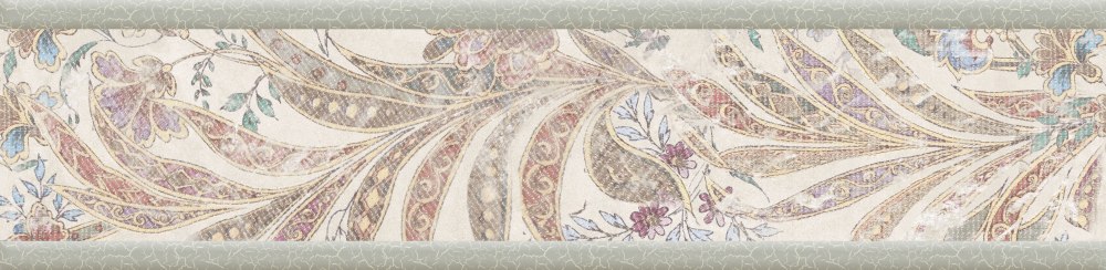 267861 Бордюр Saz Yoly Бежевый 6х45