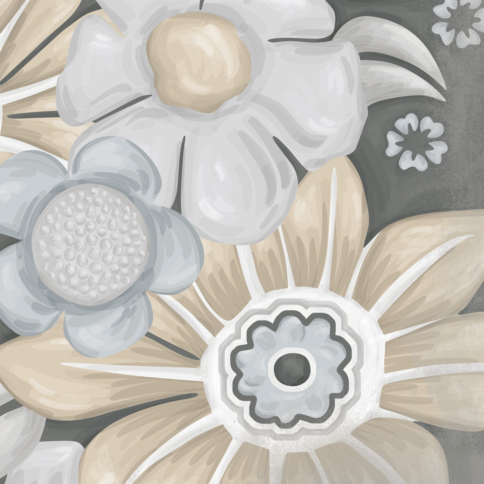 Декор Vodevil Flore Gris - фото 20