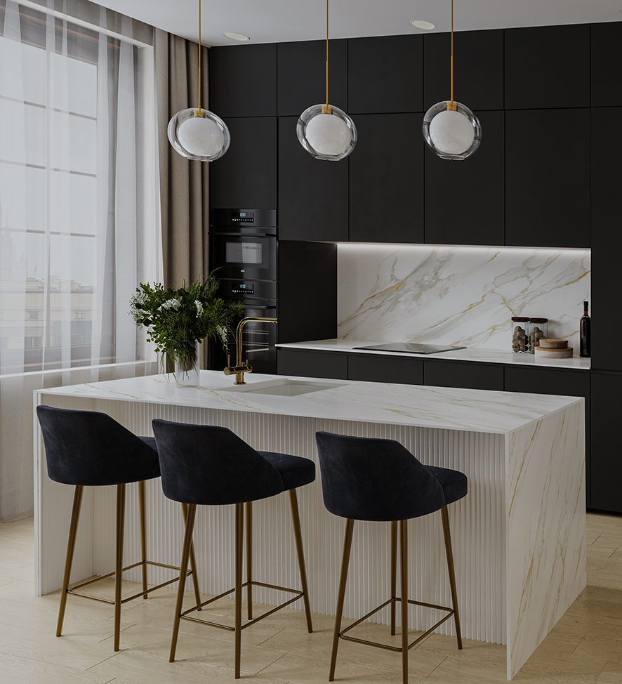 На пол Matt Black Bonanza Sahara Microcid 2800х1200х6 - фото 14