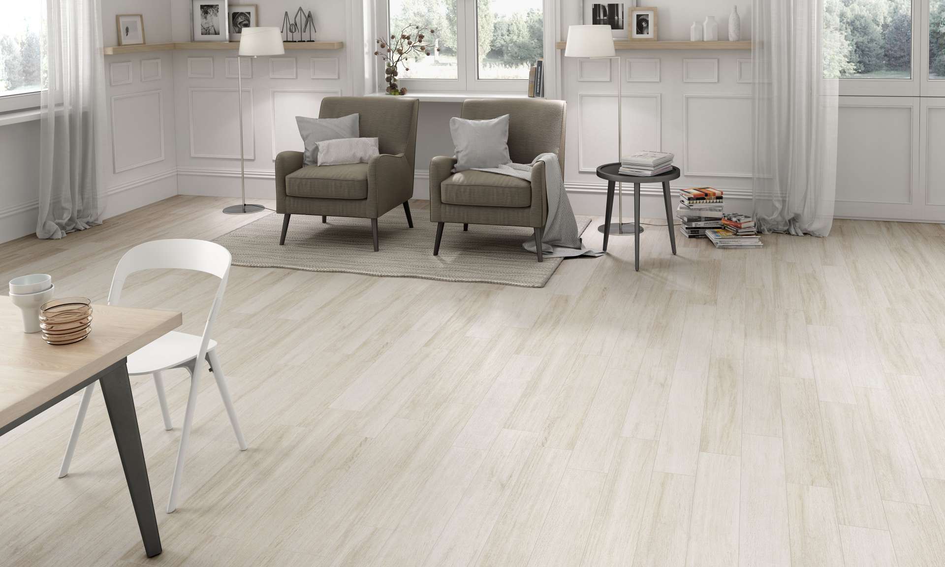 19624 На пол Foresta Grove Бежевый 15.3x91 - фото 2