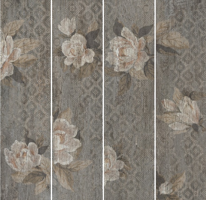 SG704400R На пол Поджио Цветы коричневый обрезной