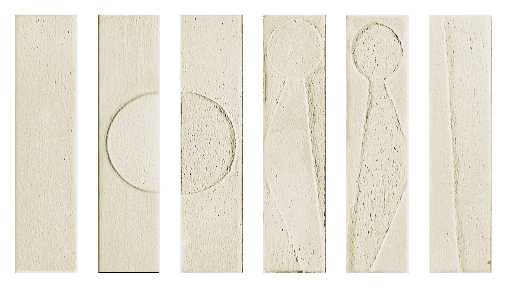 118620 На стену Koine Alphabet Gesso 4.5x18.6