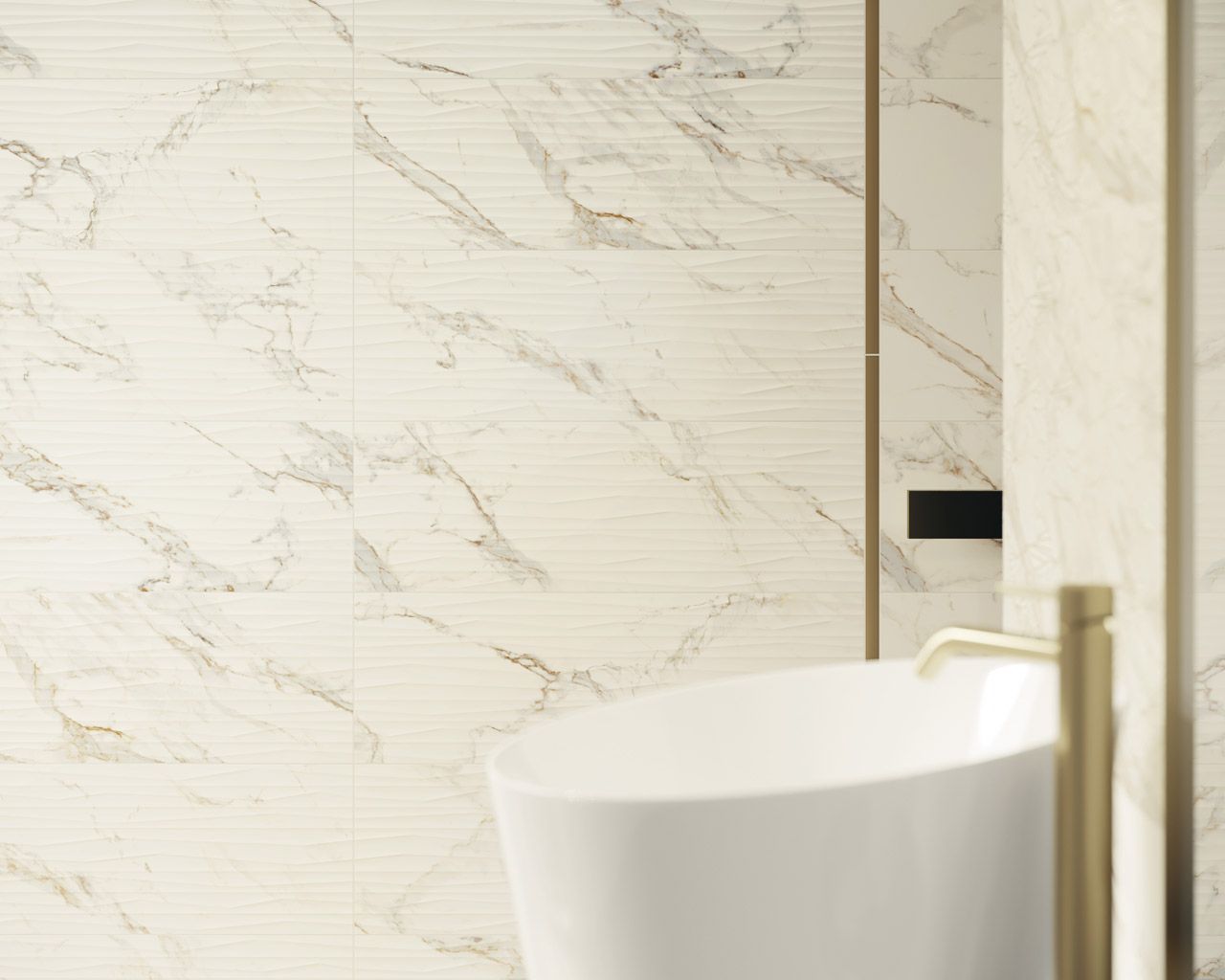 На стену Serene Bianco Struktura Rekt - фото 4