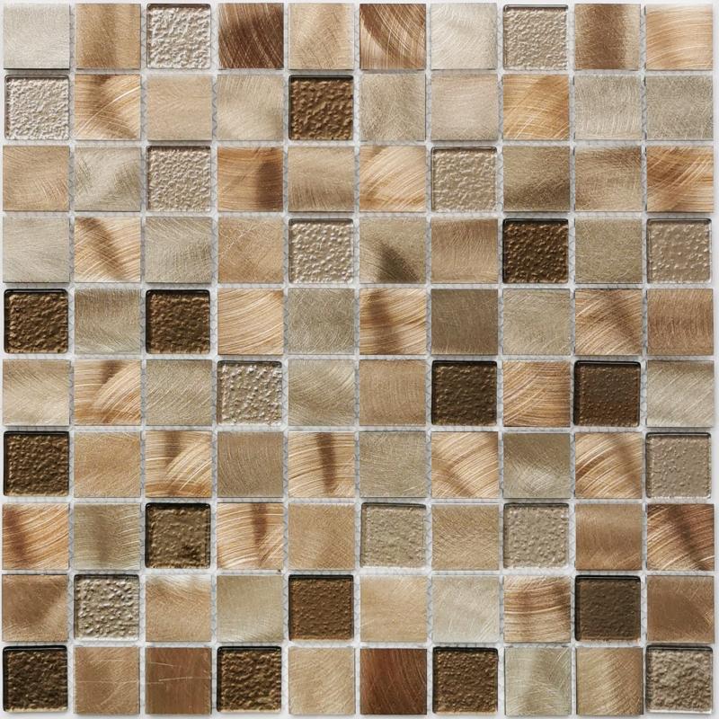 Titan Bronze 4*30*30 318*318 На пол Стеклянная мозаика Titan Bronze