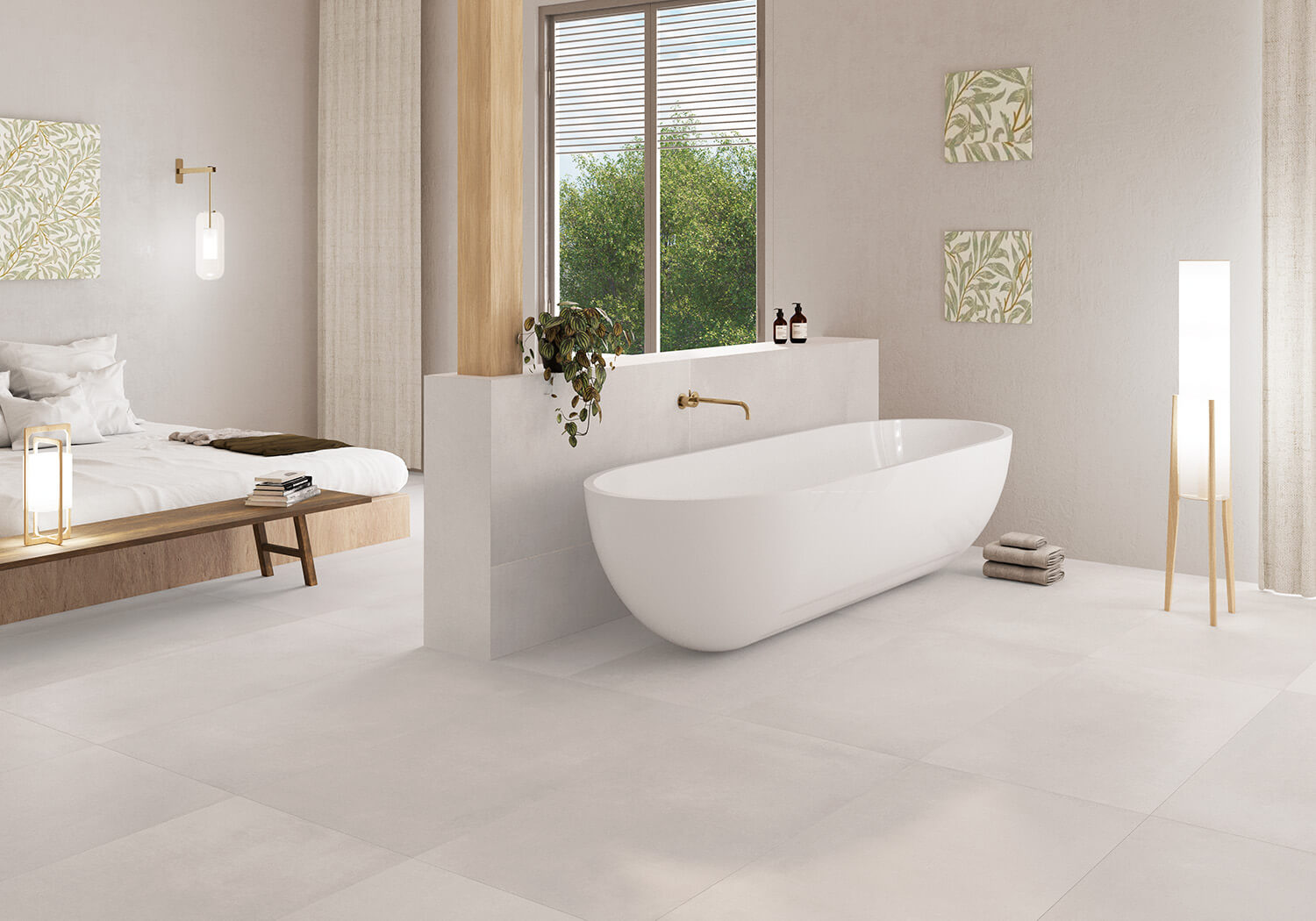 На пол Portland White M 60x120 - фото 4